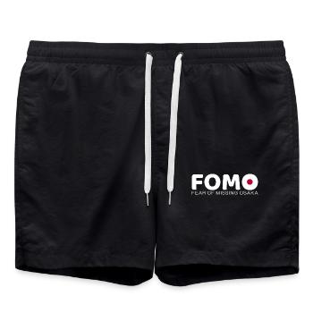 FOMO Osaka - Badeshorts - Schwarz - Vorne - AI Model Male 185 light (185cm)