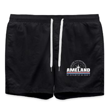 Ameland - Badeshorts - Schwarz - Vorne - AI Model Male 185 light (185cm)