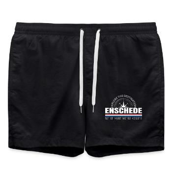 Enschede - Badeshorts - Schwarz - Vorne - AI Model Male 185 light (185cm)
