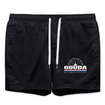 Gouda - Badeshorts - Schwarz - Vorne - AI Model Male 185 light (185cm)