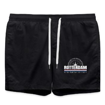 Rotterdam - Badeshorts - Schwarz - Vorne - AI Model Male 185 light (185cm)