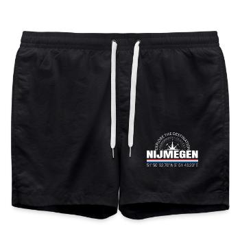 Nijmegen - Badeshorts - Schwarz - Vorne - AI Model Male 185 light (185cm)