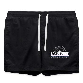 Zandvoort - Badeshorts - Schwarz - Vorne - AI Model Male 185 light (185cm)