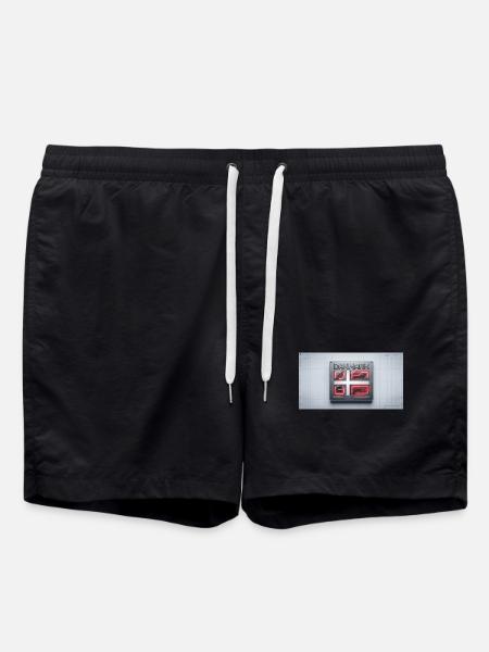 Danmark Neon Quad Panel - Badeshorts - Schwarz