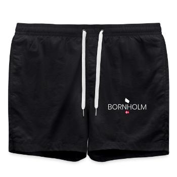Bornholm - Badeshorts - Schwarz - Vorne - AI Model Male 185 light (185cm)