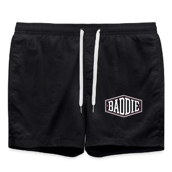 Baddie Aesthetic Böses Mädchen Bad Girl Baddie - Badeshorts - Schwarz - Vorne - AI Model Male 185 light (185cm)