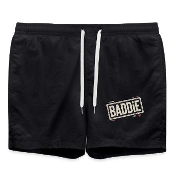 Baddie Aesthetic Böses Mädchen Bad Girl Baddie - Badeshorts - Schwarz - Vorne - AI Model Male 185 light (185cm)