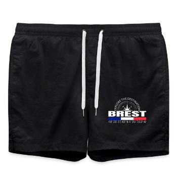 Brest - Badeshorts - Schwarz - Vorne - AI Model Male 185 light (185cm)