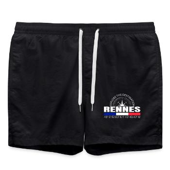 Rennes - Badeshorts - Schwarz - Vorne - AI Model Male 185 light (185cm)