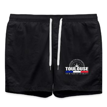 Toulouse - Badeshorts - Schwarz - Vorne - AI Model Male 185 light (185cm)