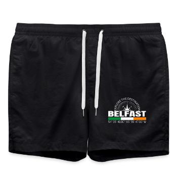 Belfast - Badeshorts - Schwarz - Vorne - AI Model Male 185 light (185cm)