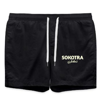 SOKOTRA  - Badeshorts - Schwarz - Vorne - AI Model Male 185 light (185cm)