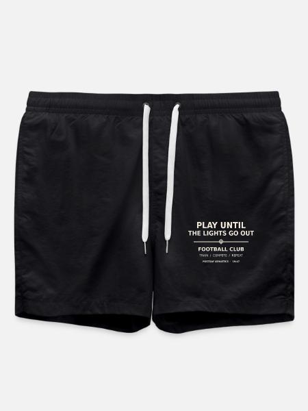 Play Until The Lights Go Out – Football - Badeshorts - Schwarz