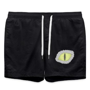 Drachenauge - Badeshorts - Schwarz - Vorne - AI Model Male 185 light (185cm)