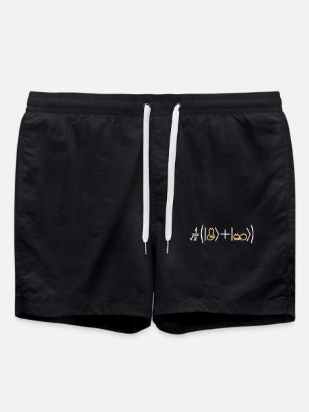 Katzenfreundliche Quantenmechanik - Badeshorts - Schwarz