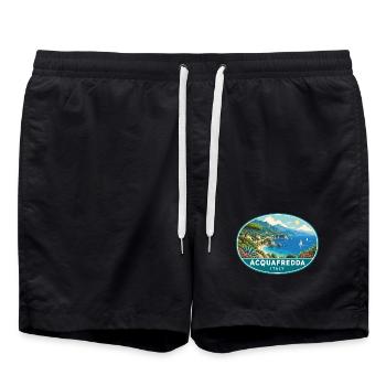 Entdecken Sie Acquafredda an der Tyrrhenischen Meeresküste in Italien - Badeshorts - Schwarz - Vorne - AI Model Male 185 light (185cm)