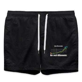 Rentner Fahrrad Ruhestand Radfahren - Badeshorts - Schwarz - Vorne - AI Model Male 185 light (185cm)