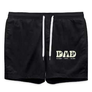 Der Arborist, die Legende – Lustiges Arborist-Geschenk - Badeshorts - Schwarz - Vorne - AI Model Male 185 light (185cm)