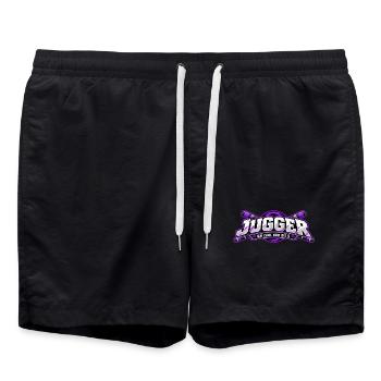 Jugger Zähle Bis 5 - Badeshorts - Schwarz - Vorne - AI Model Male 185 light (185cm)