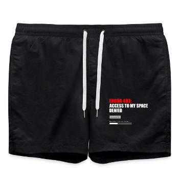 Fehler 403 Zugriff verweigert - Badeshorts - Schwarz - Vorne - AI Model Male 185 light (185cm)