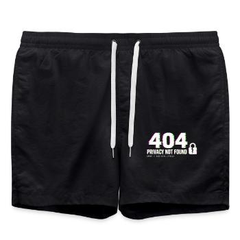 404 Datenschutz nicht gefunden - Badeshorts - Schwarz - Vorne - AI Model Male 185 light (185cm)