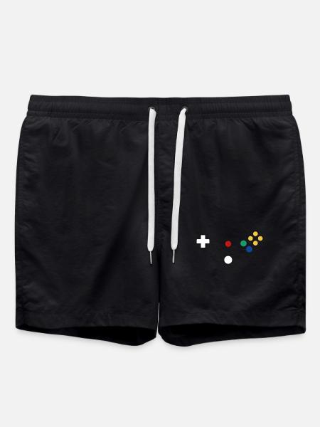 Retro Controller - Badeshorts - Schwarz