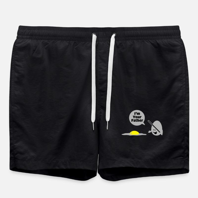 egg vader - Badeshorts - Schwarz