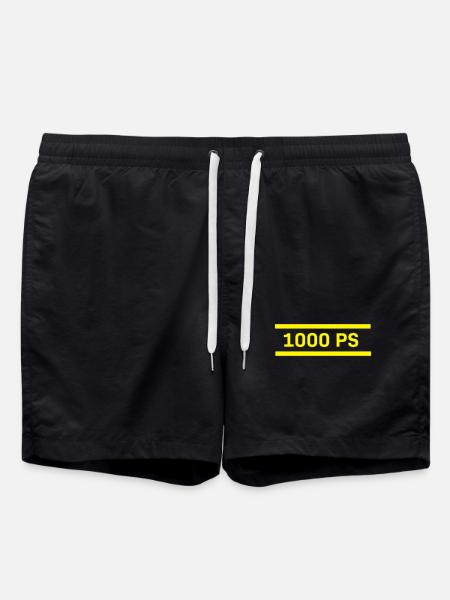 1000 hp - Swim Trunks - black