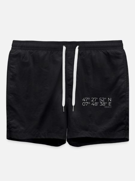 Coordinates Sissach, Switzerland - Swim Trunks - black