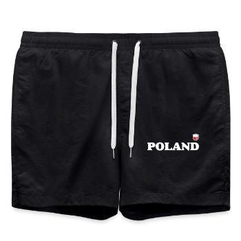 Pologne - Short de bain - noir - Devant - AI Model Male 185 light (185cm)