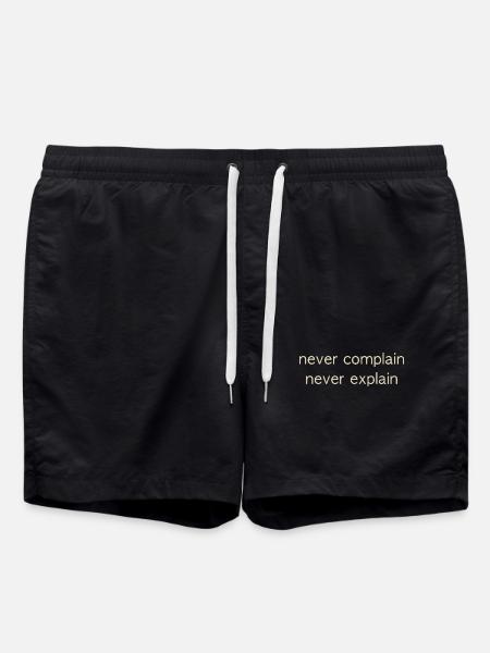 never - Swim Trunks - black