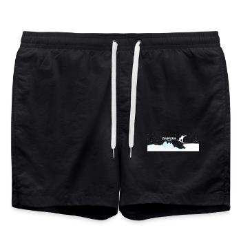 Hakuba Snowboard - Short de bain - noir - Devant - AI Model Male 185 light (185cm)