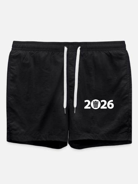 Trash 2026, Waste 2026, Dirt 2026 - Swim Trunks - black