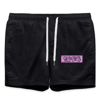 Year 1994 - Swim Trunks - black - Front - AI Model Male 185 light (185cm)