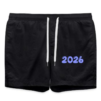 2026 - Swim Trunks - black - Front - AI Model Male 185 light (185cm)