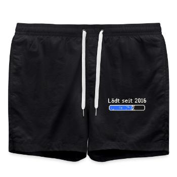 Lädt seit 2016 Pixelbar - Badeshorts - Schwarz - Vorne - AI Model Male 185 light (185cm)