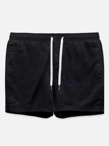 cat - Swim Trunks - black