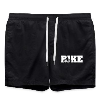 vélo motard vélo symbole d’équitation icône cyclisme - Short de bain - noir - Devant - AI Model Male 185 light (185cm)