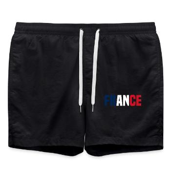 France - Short de bain - noir - Devant - AI Model Male 185 light (185cm)