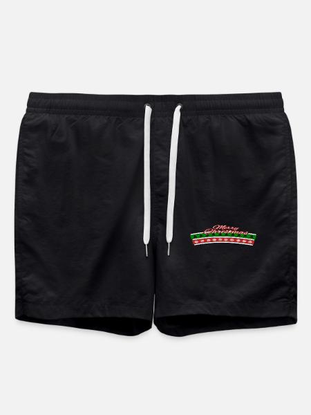 Ugly Christmas Design xmas - Swim Trunks - black