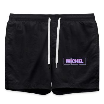 Grossesse Moi - Short de bain - noir - Devant - AI Model Male 185 light (185cm)