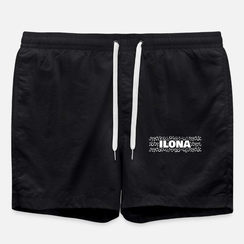 First name Ilona - Swim Trunks - black