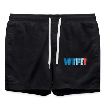 Bandes climatiques WTF - Short de bain - noir - Devant - AI Model Male 185 light (185cm)