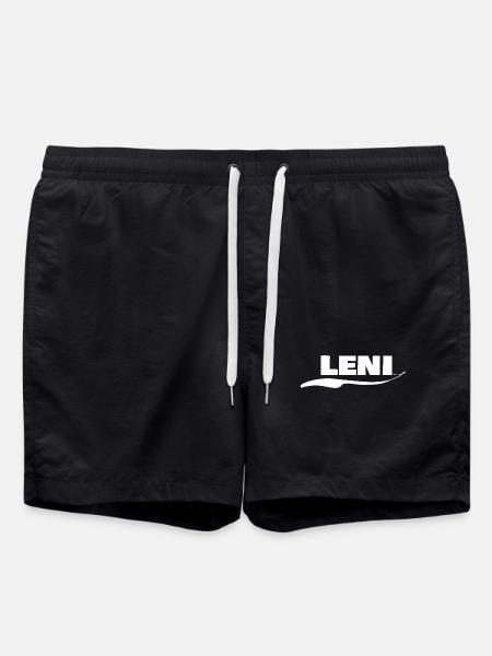 First name Leni - Swim Trunks - black