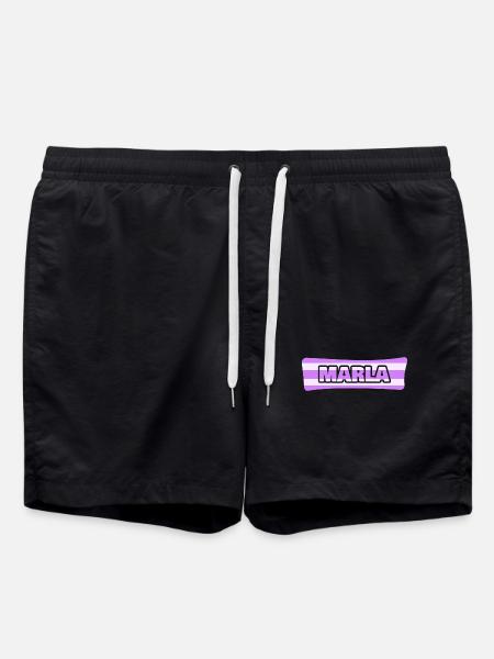 Marla as a wedding - Swim Trunks - black
