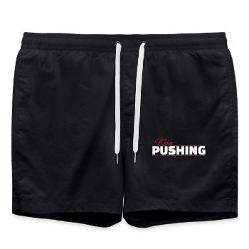 weiter pushen - Badeshorts - Schwarz - Vorne - AI Model Male 185 light (185cm)