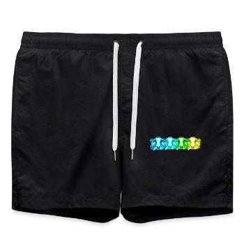 Vaches vaches - Short de bain - noir - Devant - AI Model Male 185 light (185cm)
