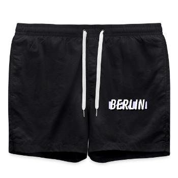 Berlin - Badeshorts - Schwarz - Vorne - AI Model Male 185 light (185cm)