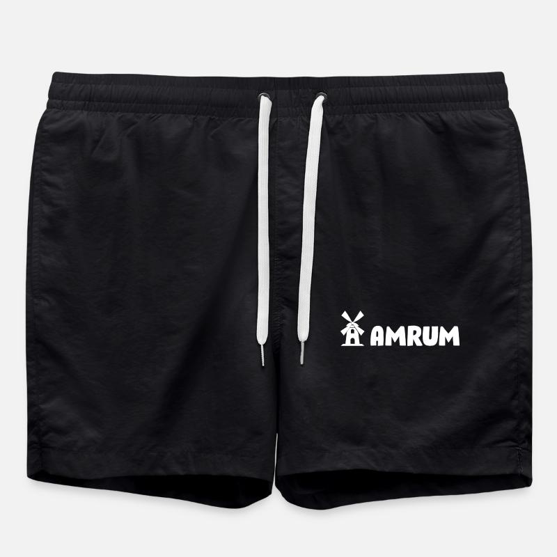 Amrum Windmill - Swim Trunks - black