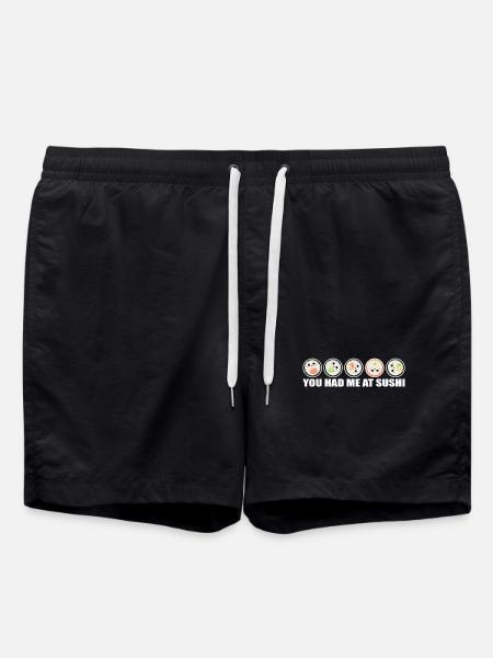 Sushi Rolls You had me at Sushi Spruch lustig - Swim Trunks - black